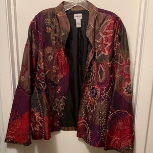 Chicos Embroidered Jacket - Size 3